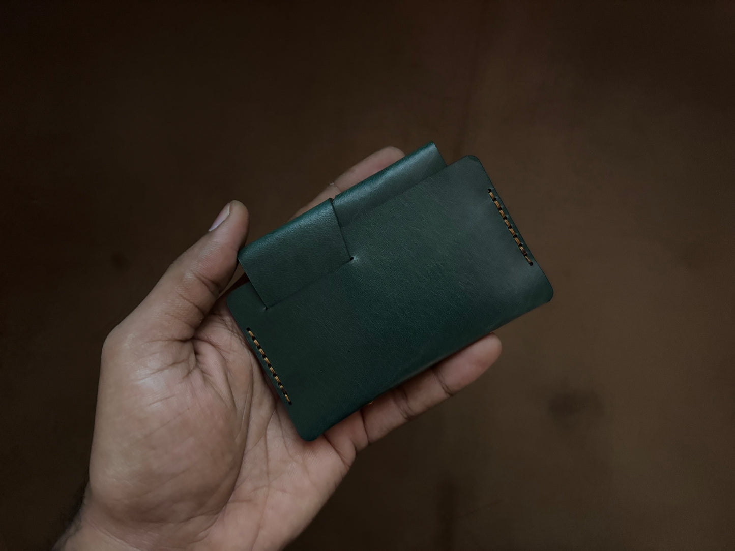 The Bond Wallet in Bottle Green
