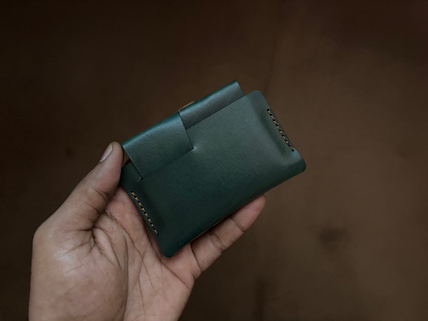 The Bond Wallet in Bottle Green