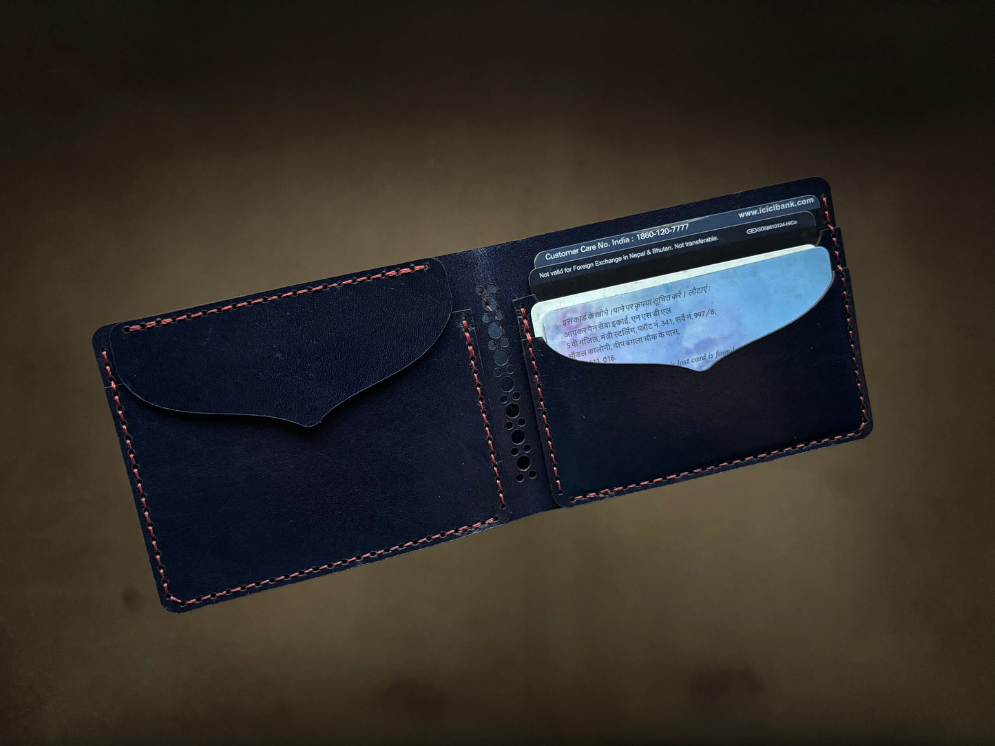 Barney the Wallet in Midnight Blue