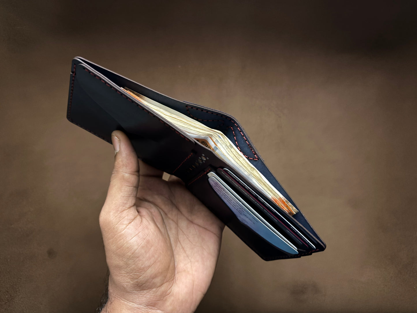 Barney the Wallet in Midnight Blue