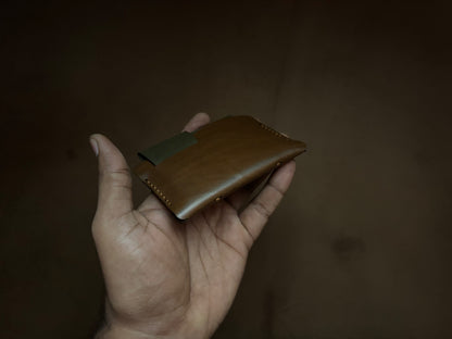 The Bond Wallet in British Tan and Olive Green