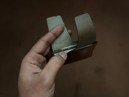 The Bond Wallet in British Tan and Olive Green