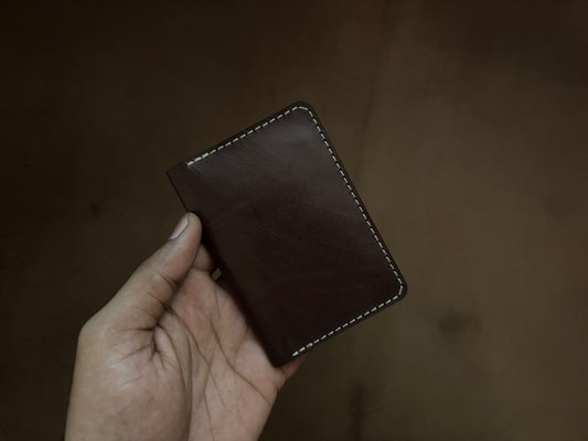 The Card Wallet in Dark Brown