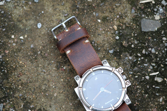 Trooper the Watch Strap - Brown Oil Pullup